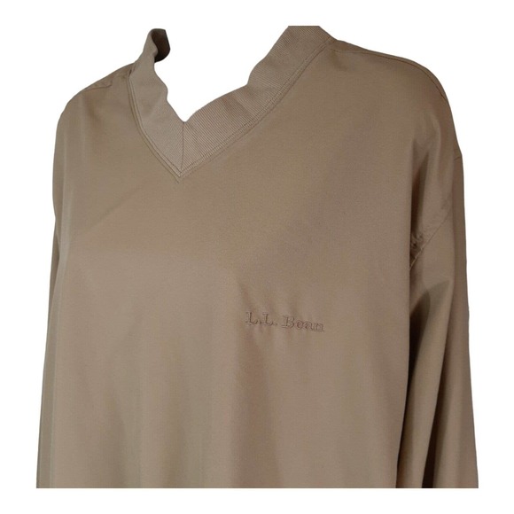 LL Bean Mens Medium Tall Golf Pullover Jacket Windstopper Weatherproof Sweater - Picture 4 of 8
